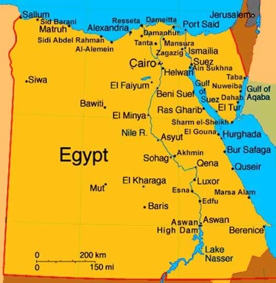 egypt coordinates