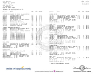 university of new hampshire transcript