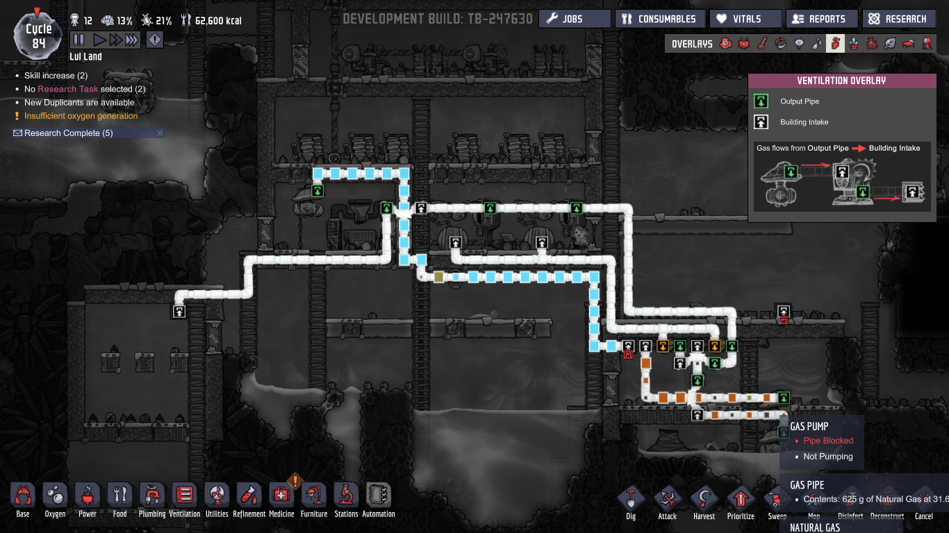 oxygen not included pipe blocked