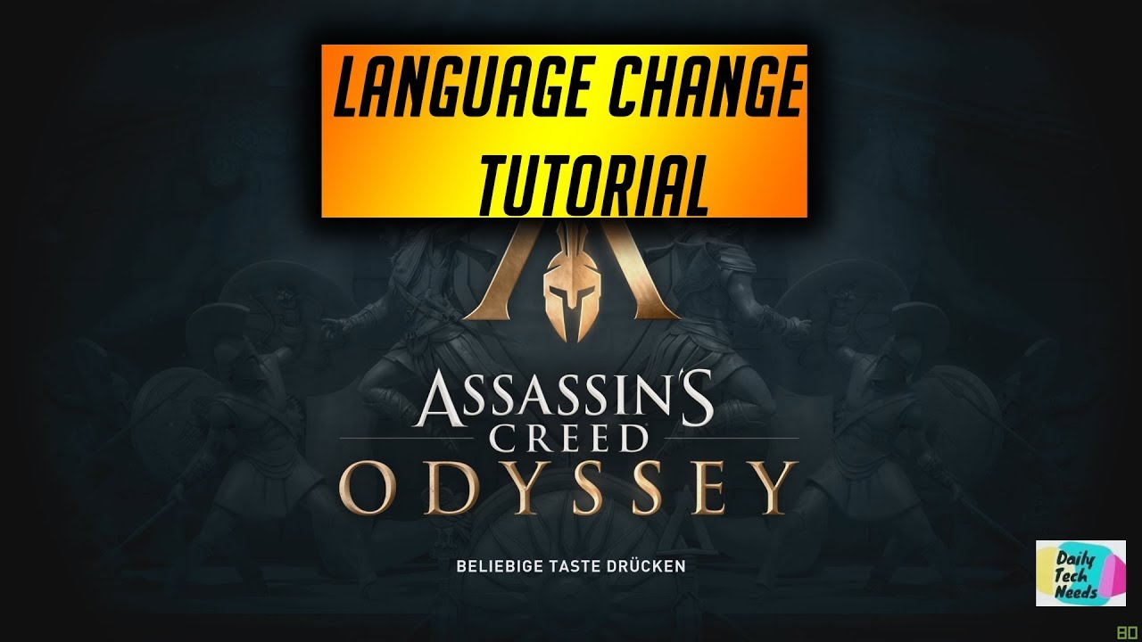 how to change language assassins creed odyssey