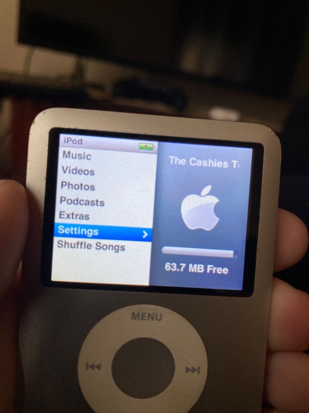 ipod nano settings