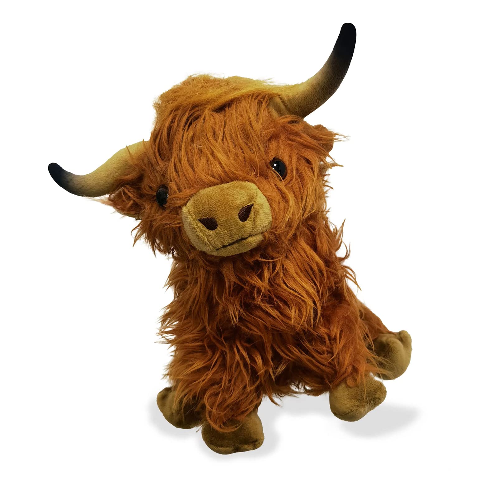 fluffy cow stuffed animal