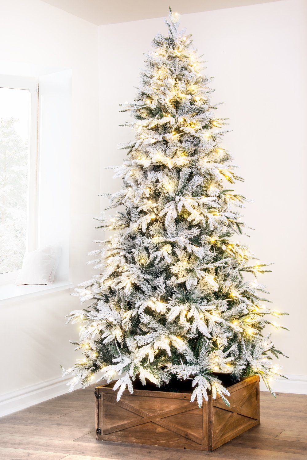 7-ft. pre-lighted christmas tree