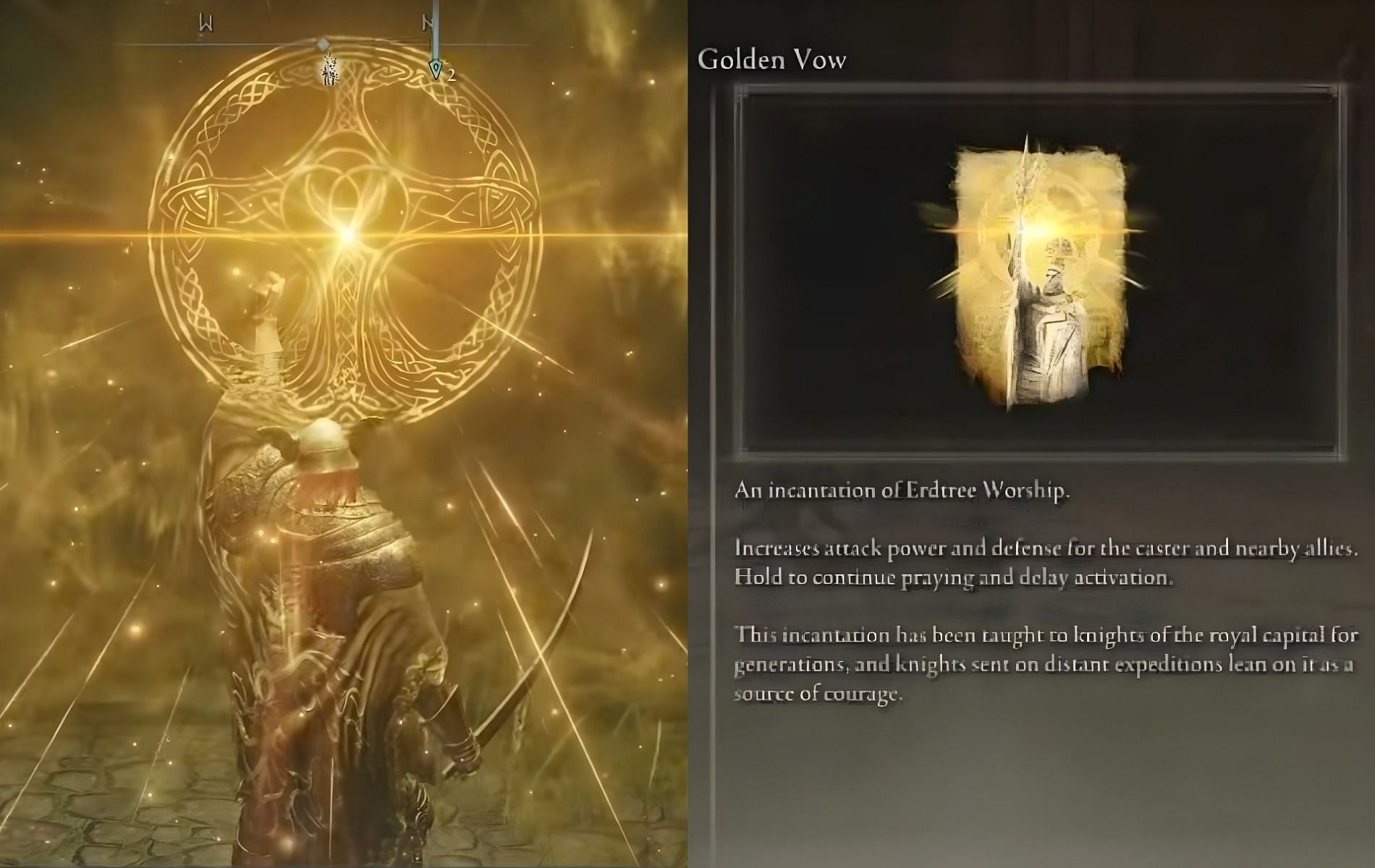 elden ring golden vow incantation