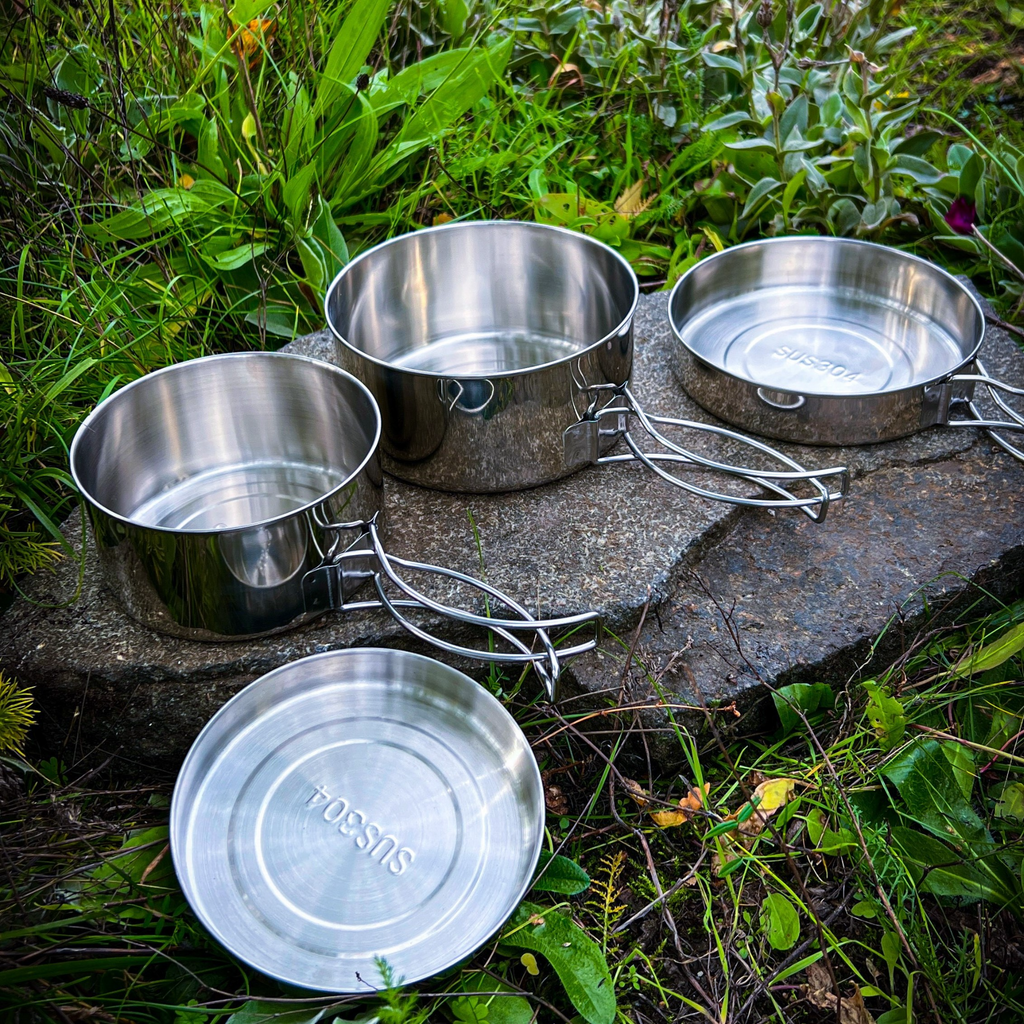 camping pot stainless steel