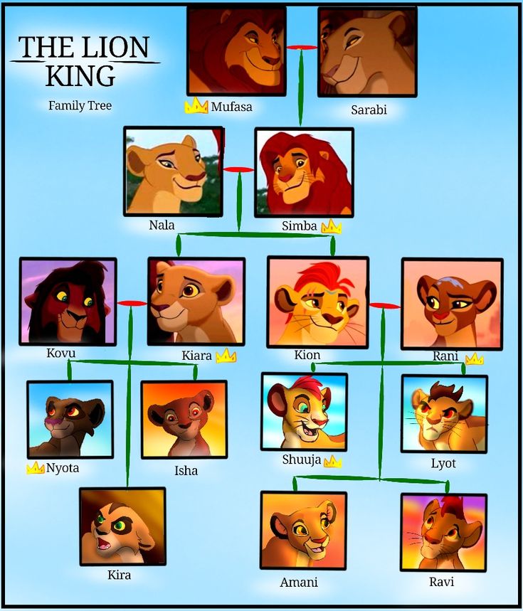 the lion king family tree