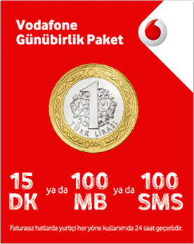 haftalık 100 dk vodafone