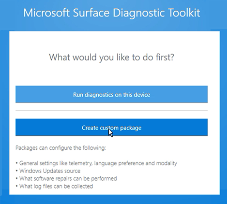 surface diagnostic toolkit