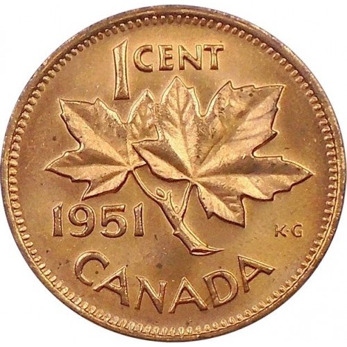 1951 canadian cent