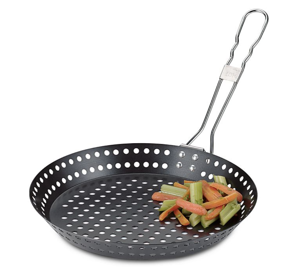 grill skillet with holes