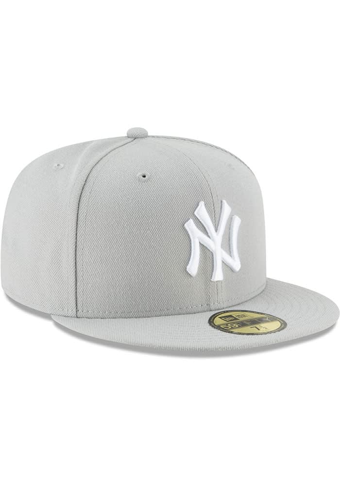 grey yankees hat