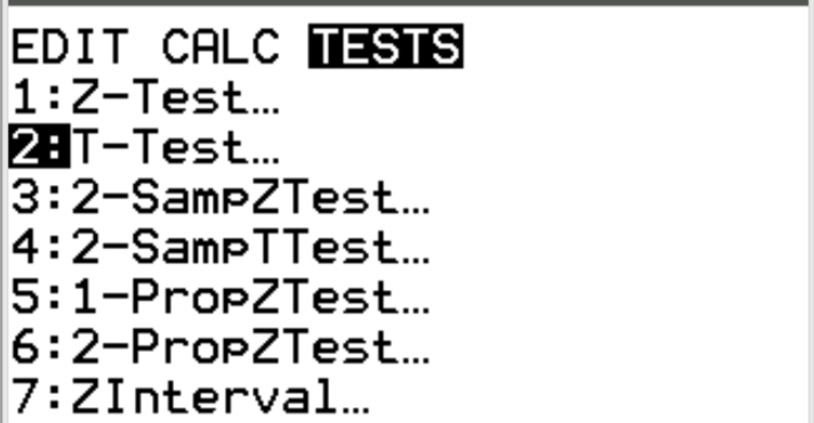 how to do a paired t test on ti 84