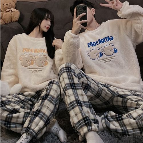 couples matching pajamas