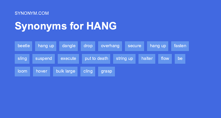 hung synonym