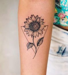 girasol tatuaje