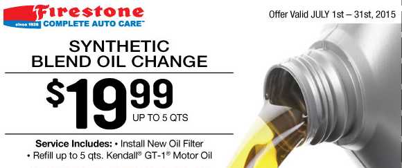 firestone oil change coupon