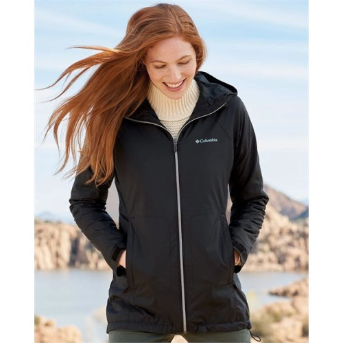 columbia womens switchback lined long rain jacket