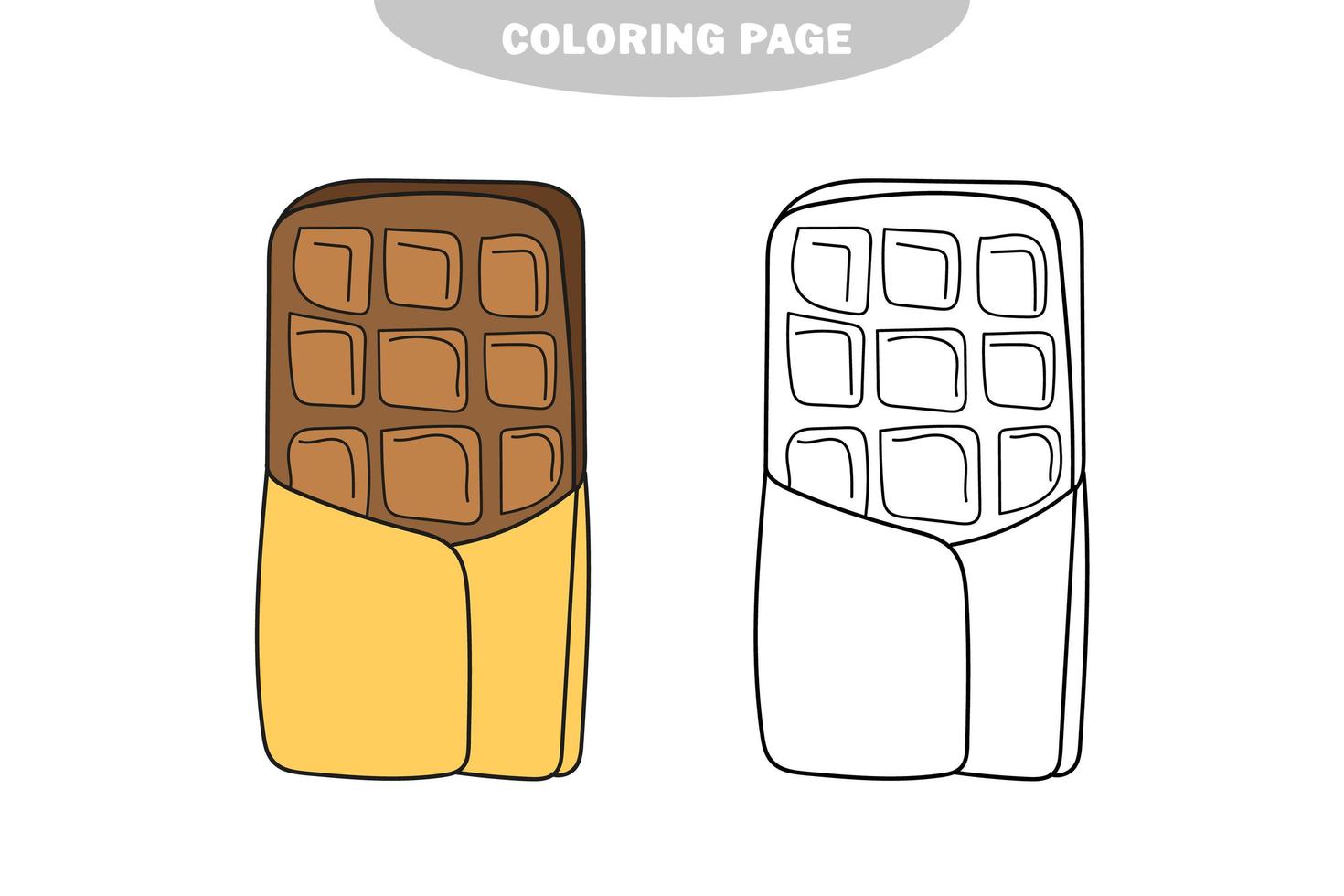 dibujos para colorear chocolate