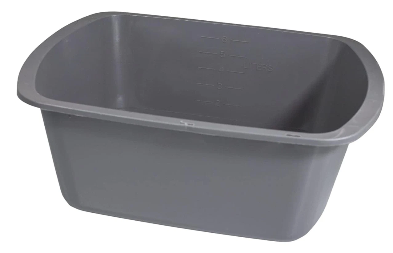 large plastic wash tub