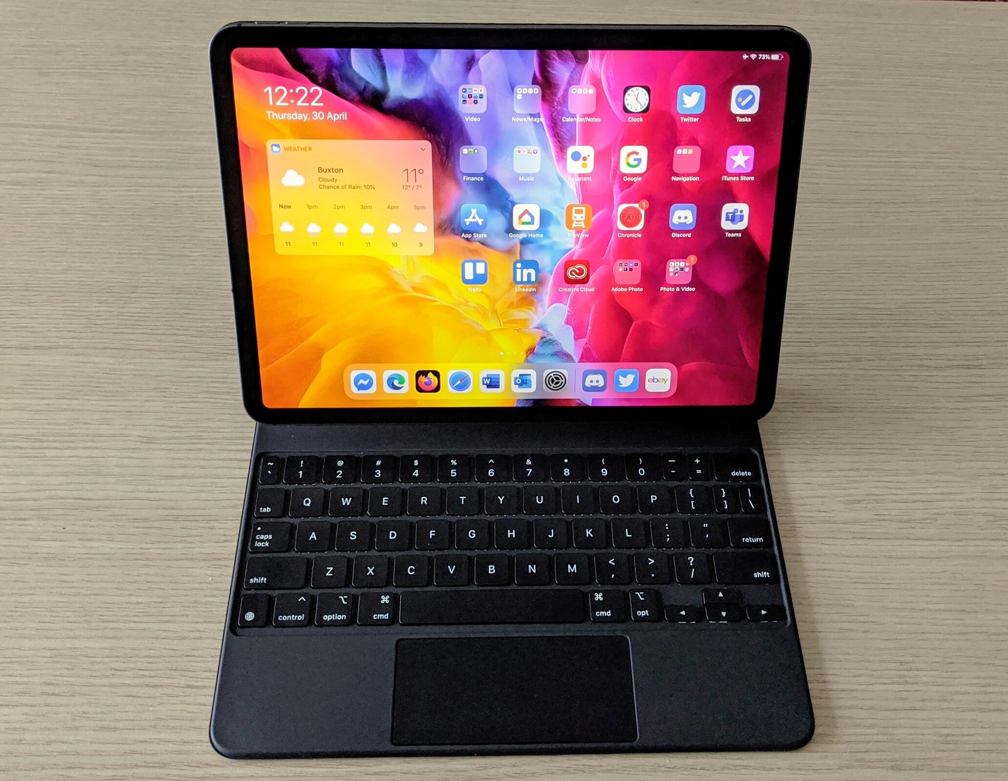 ipad keyboard and trackpad