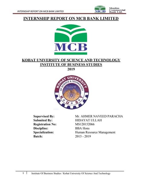 mcb bank limited