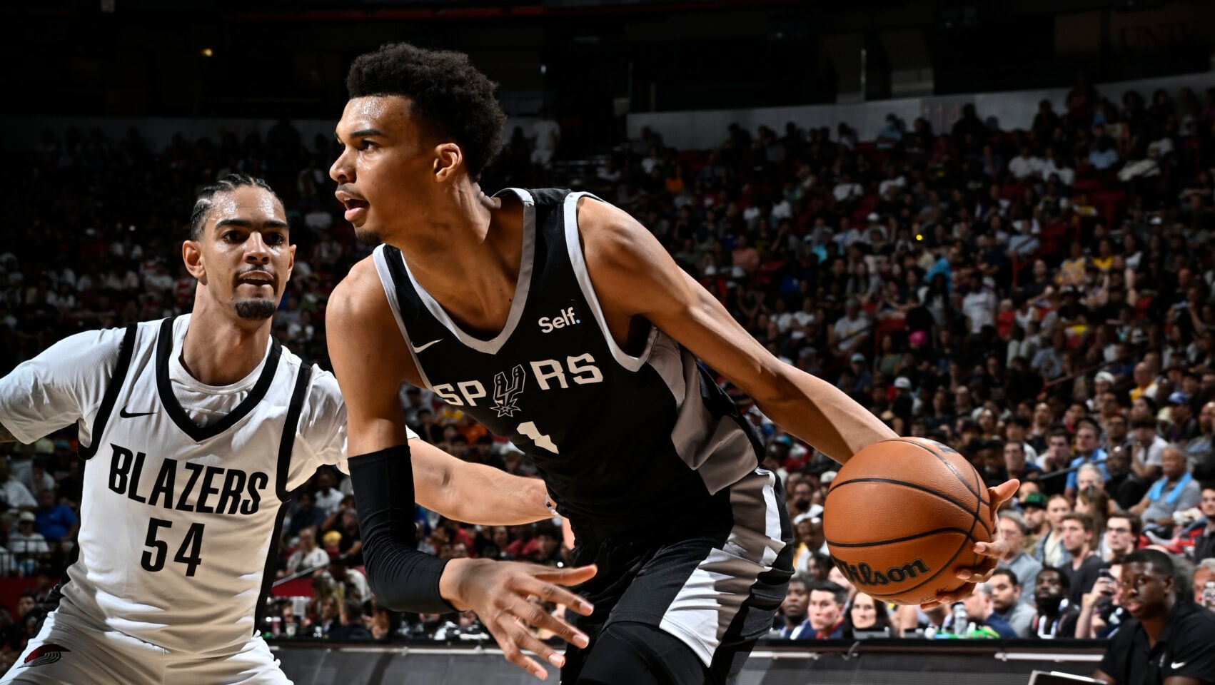 spurs vs blazers summer league