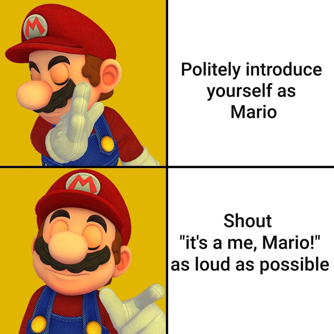 its a me mario meaning