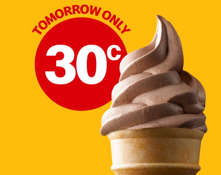 mcdonalds 30 cent cone