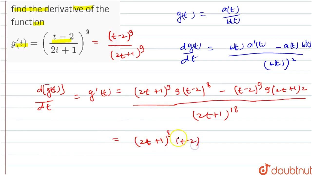 derivative of 2t