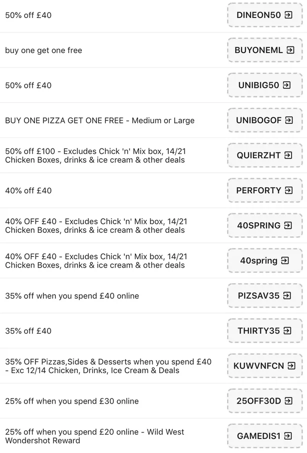 dominos voucher code