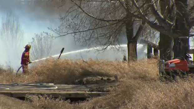 grass fire calgary today