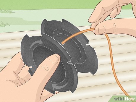 how to respool weed wacker