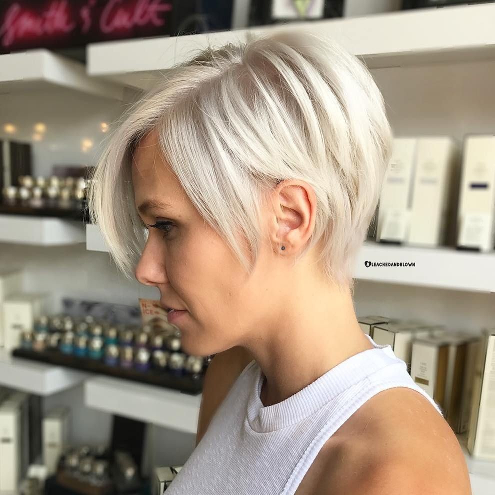 short blonde crop hairstyles