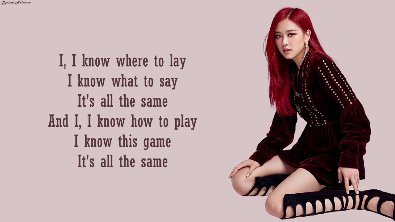 blackpink rose eyes closed lyrics