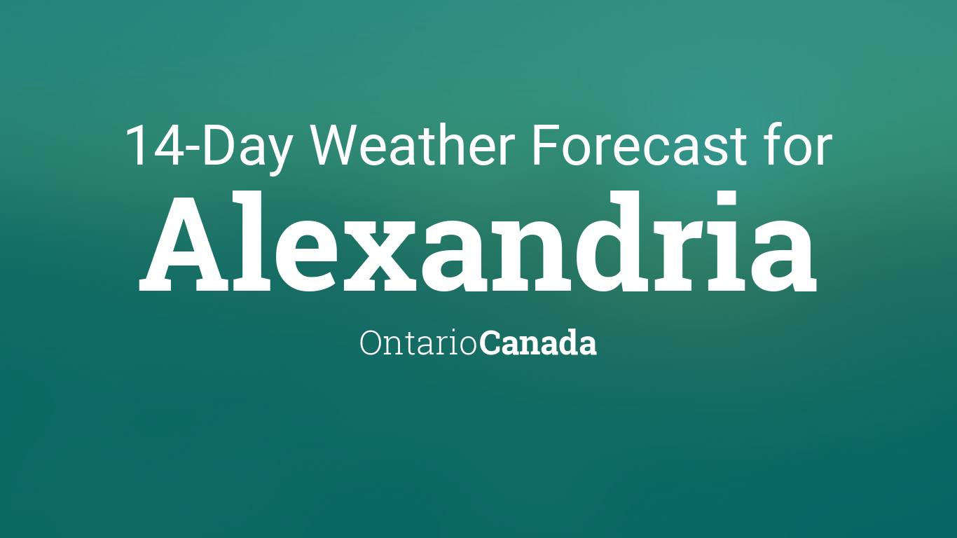 weather alexandria ontario