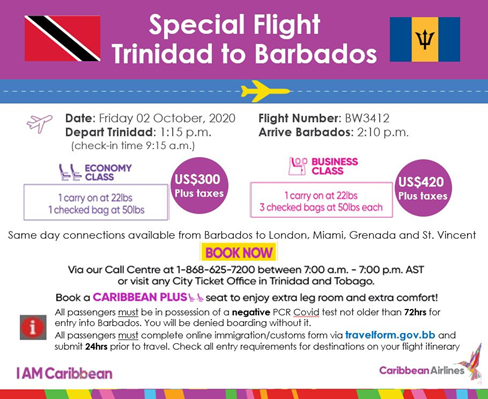 tickets to barbados