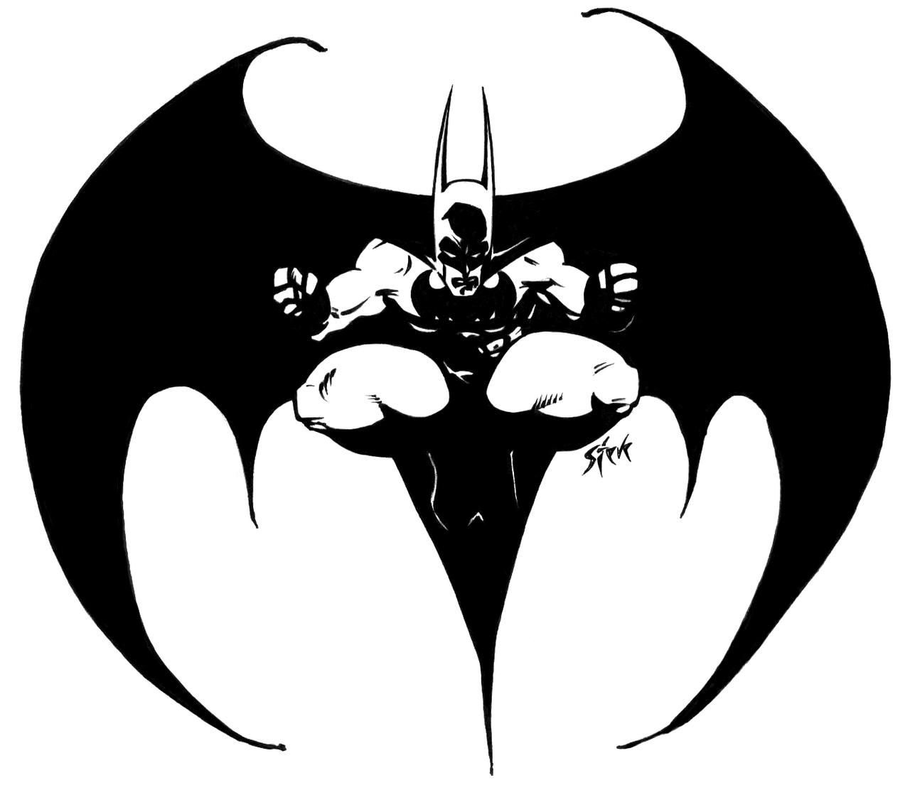 batman design tattoo