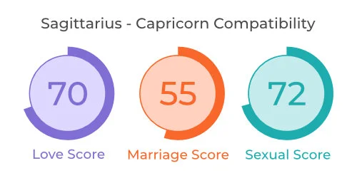 capricorn and sagittarius compatibility score