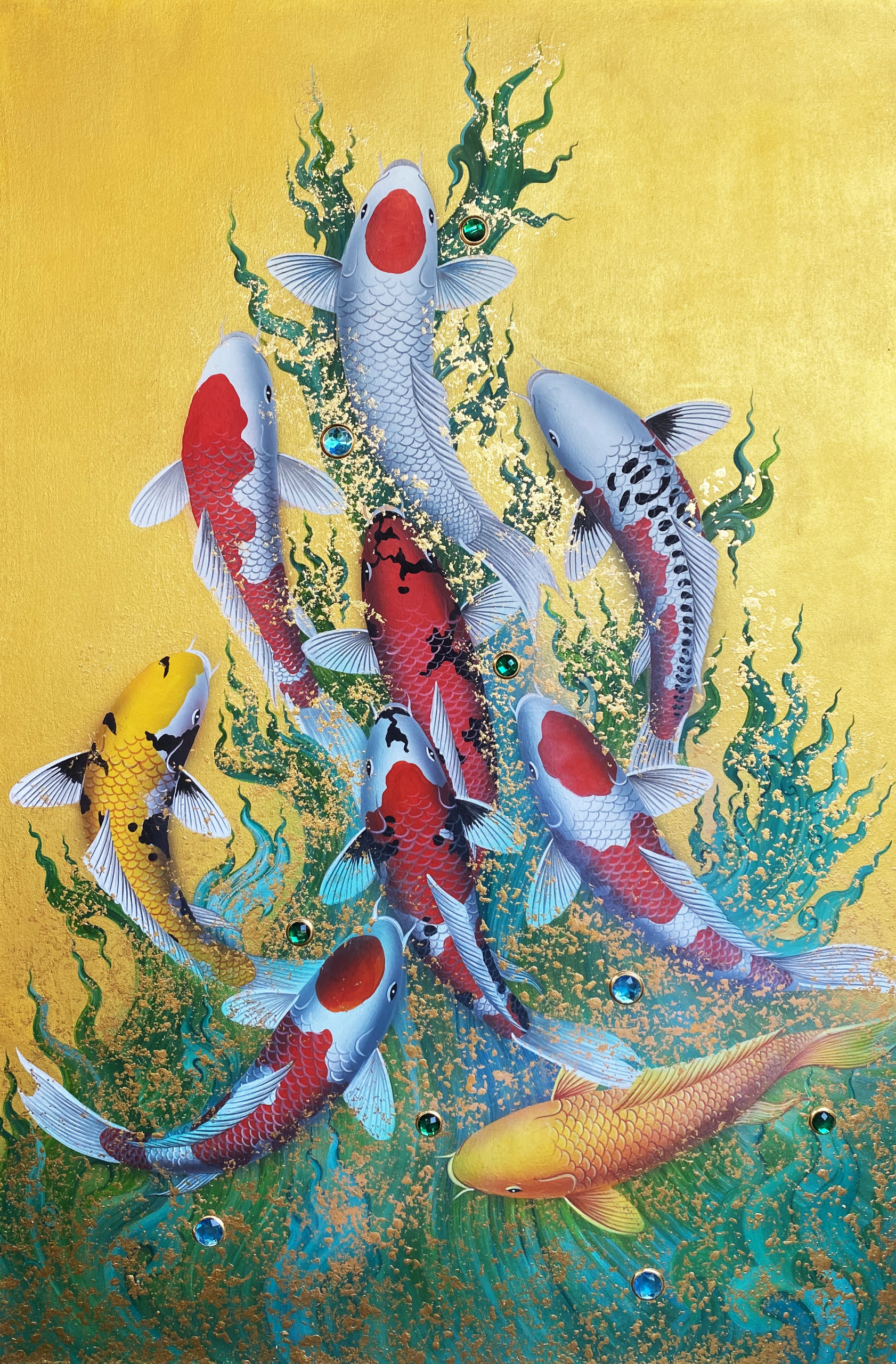 koi fish painting