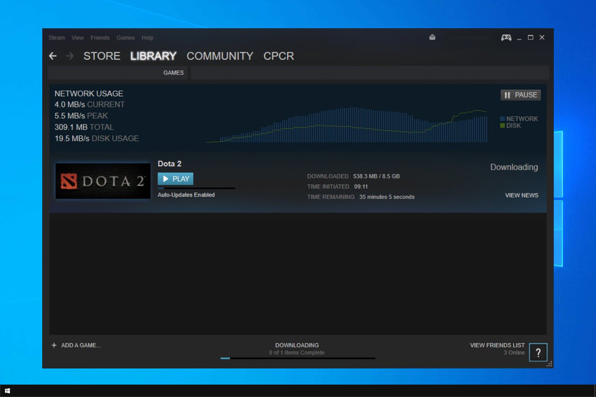 steam downloading slow