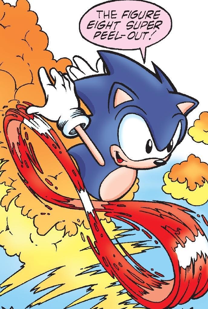 sonic super peel out