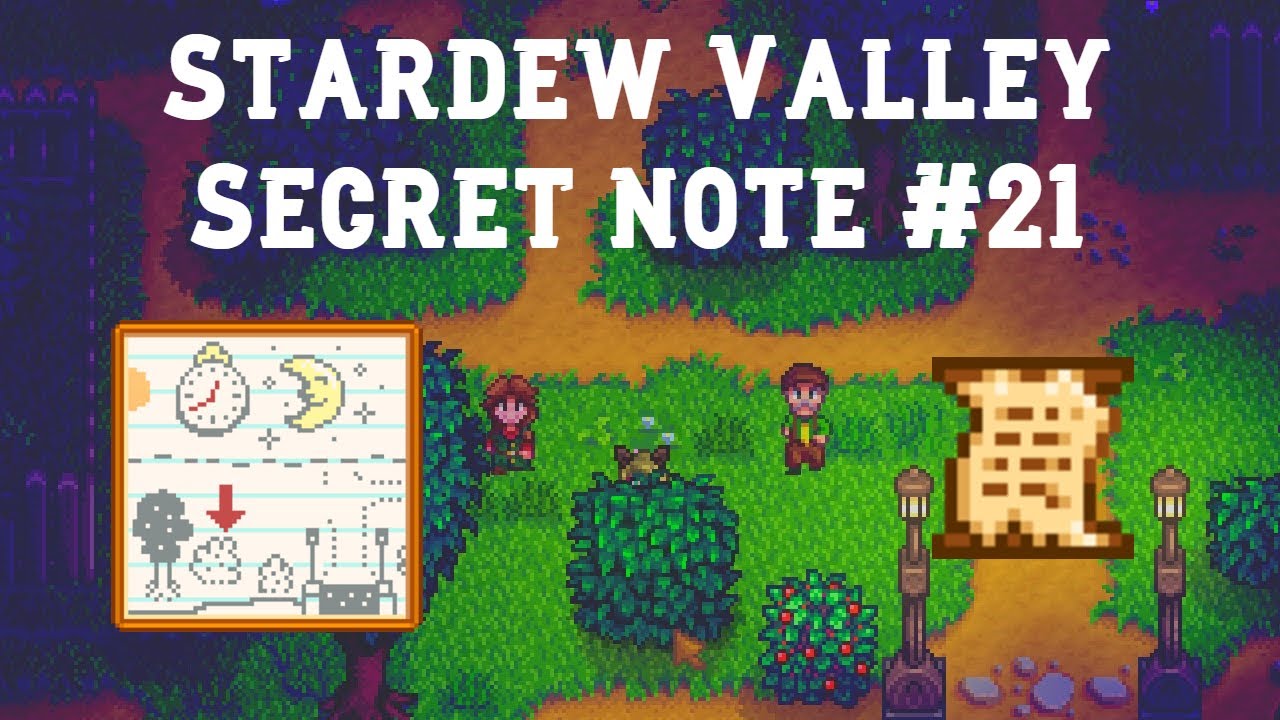 stardew valley note 21