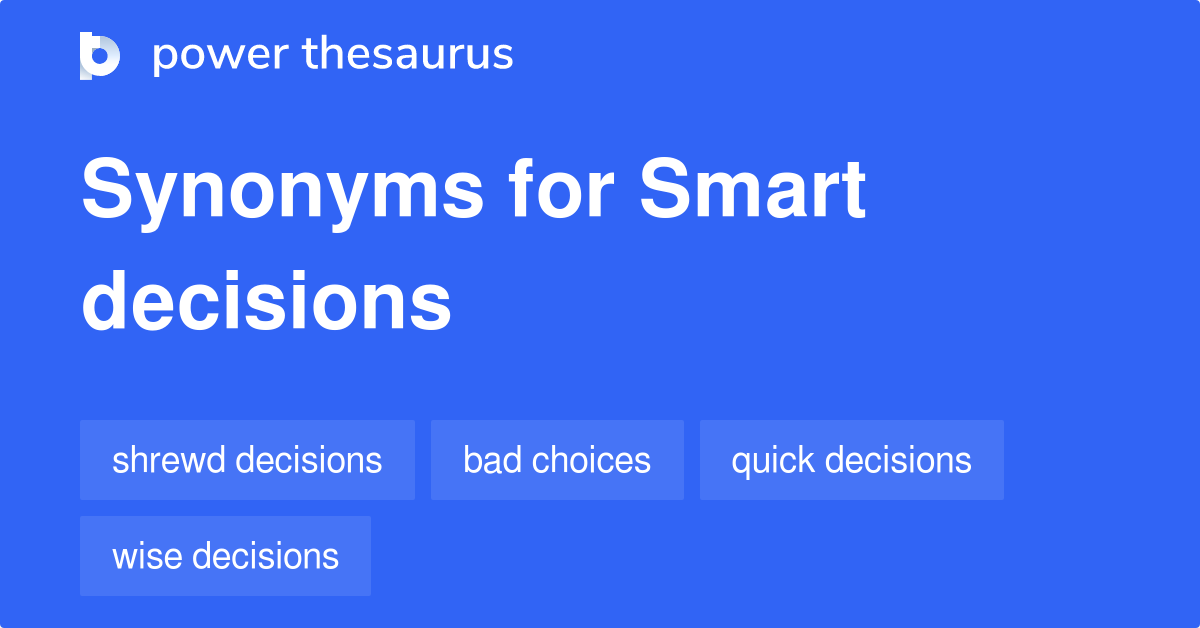 decision thesaurus