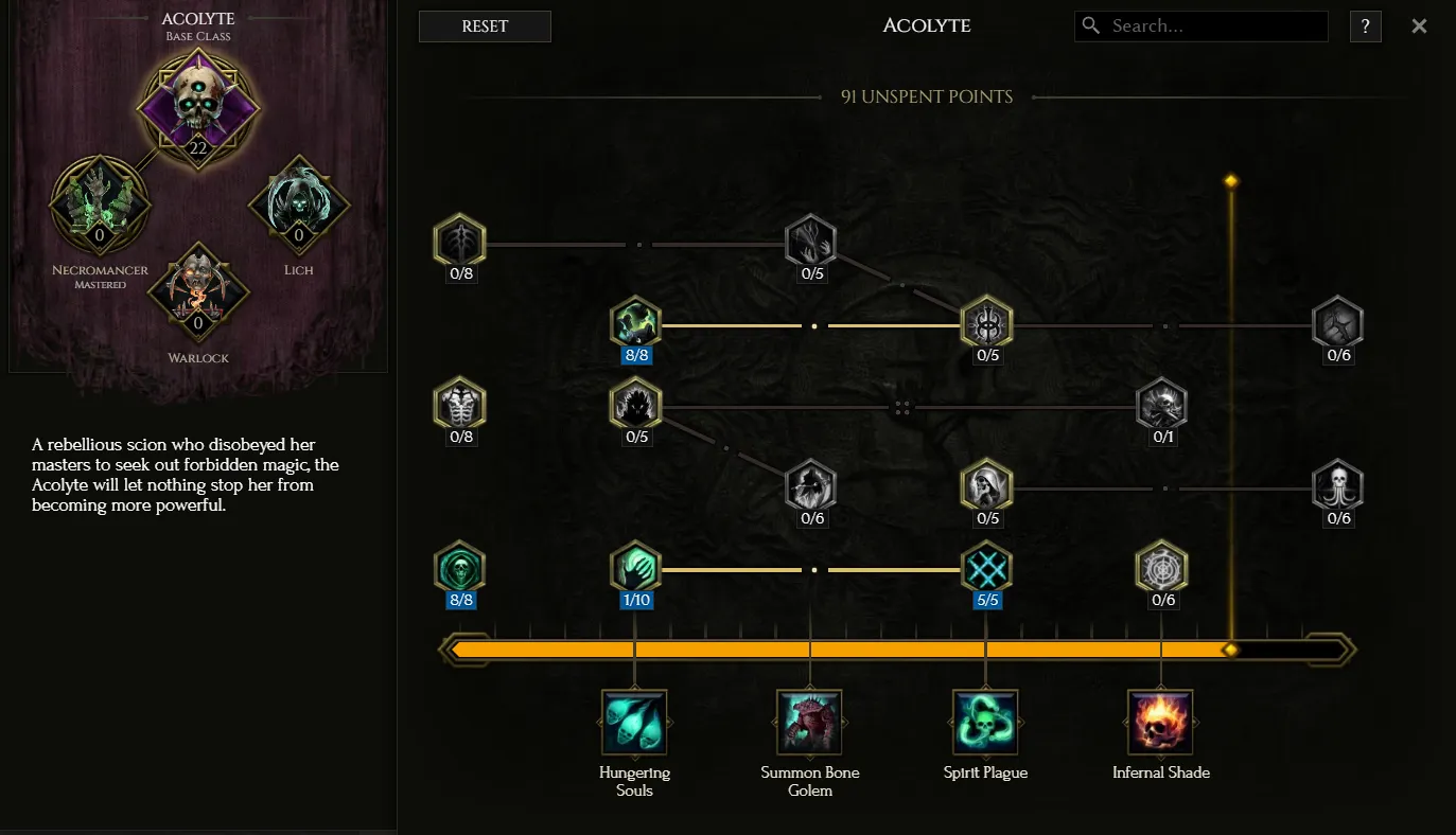 last epoch necromancer build