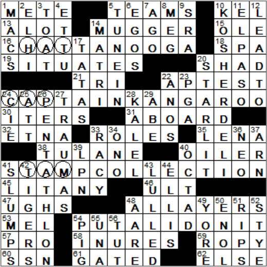 most sinewy crossword clue