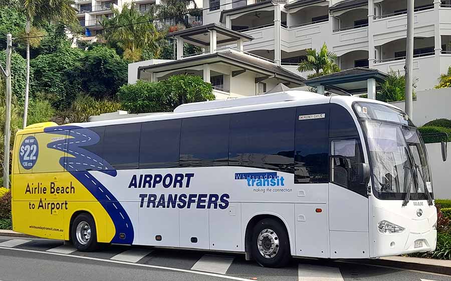 transfer from proserpine airport to airlie beach