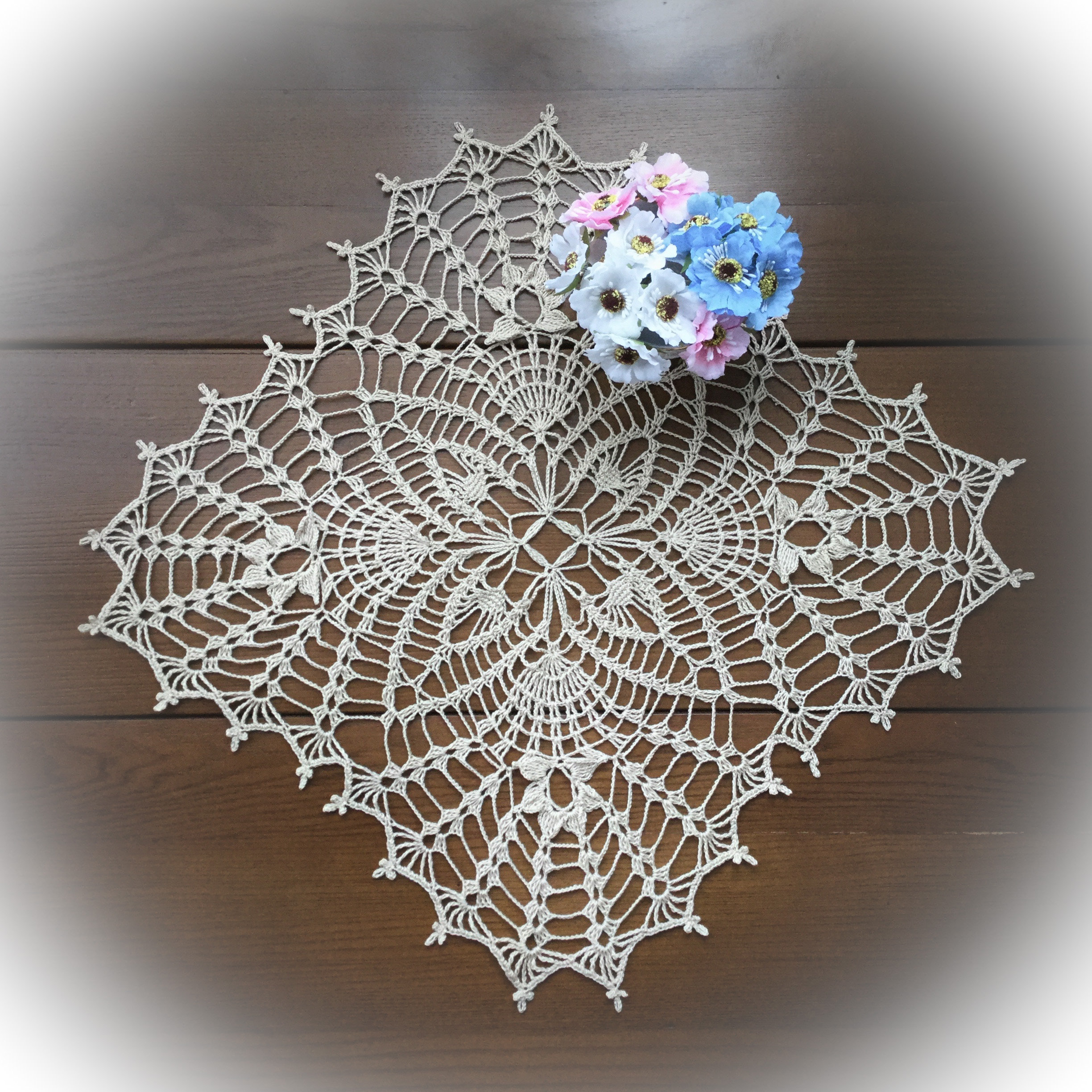 crochet square doily pattern