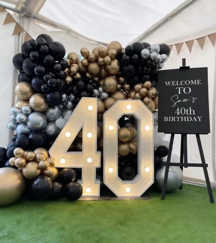 40th birthday decor