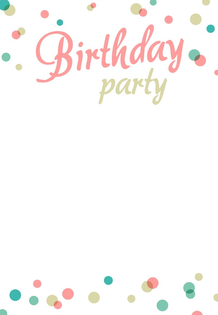 birthday invite template