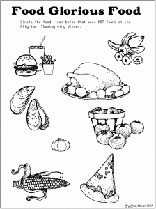 food worksheets for kindergarten